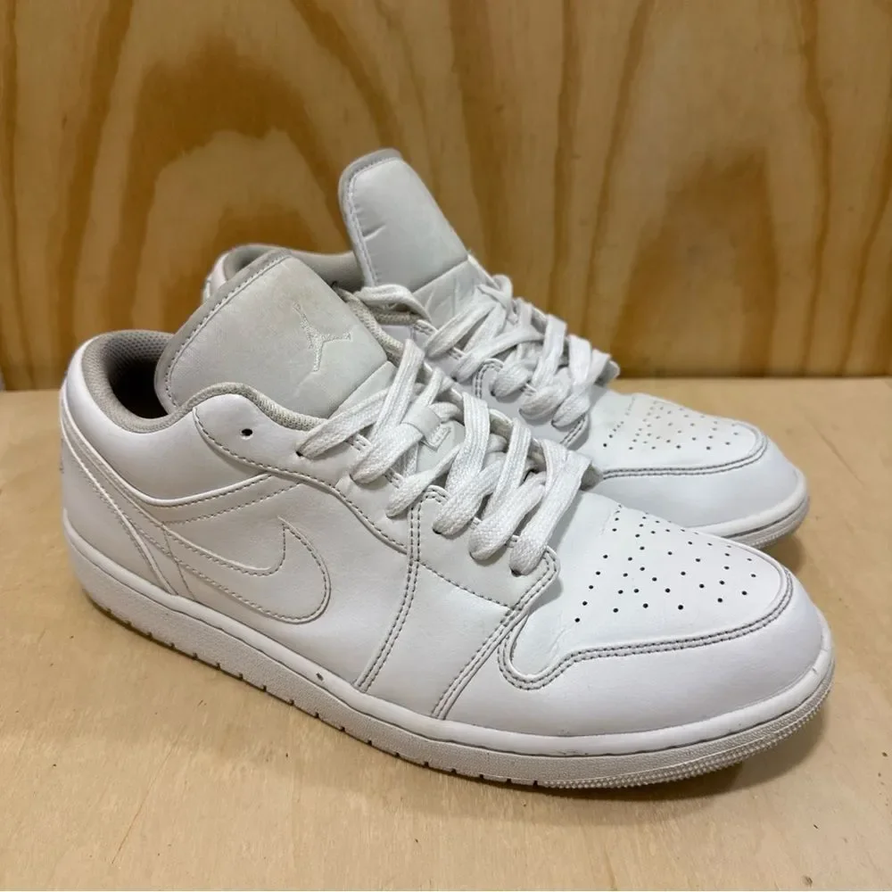 Air Jordan 1 Low Triple White Size 12 Men